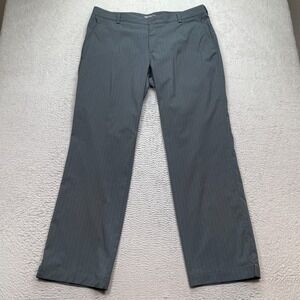 NIKE Golf Pants Mens 38x32 Gray Chino Tour Performance Dri Fit Straight